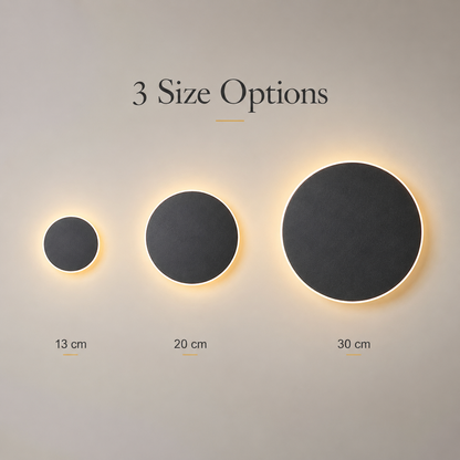 Magnetic Round Wall Lamp 13cm White, 7W Rechargeable LED Wall Sconce with Motion Sensor, 3-Color Light, V1197-RY-052307