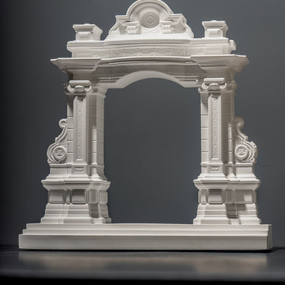 Miniature Roman Arch Model - Handcrafted Plaster Architectural Decor for Bookshelf, Desk & Home Display V1199-DT-TB-SG002