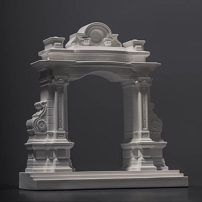 Miniature Roman Arch Model - Handcrafted Plaster Architectural Decor for Bookshelf, Desk & Home Display V1199-DT-TB-SG002