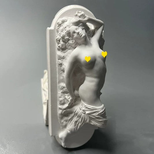 Nordic Retro Relief Roman European Figure Sculpture Plaster Statue - Artistic Home Decor for Shelf, Desk & V1199-DT-TB-SG005
