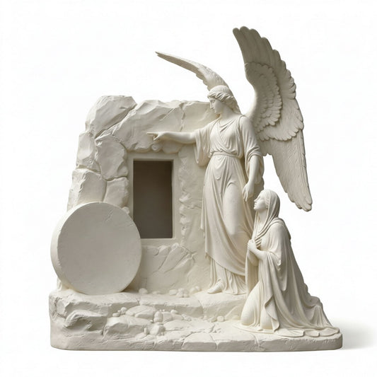 Praying Angel Statue with Open Wings - Religious Figurine Depicting Angel in Prayer, Spiritual Home Decor V1199-DT-TB-SG006