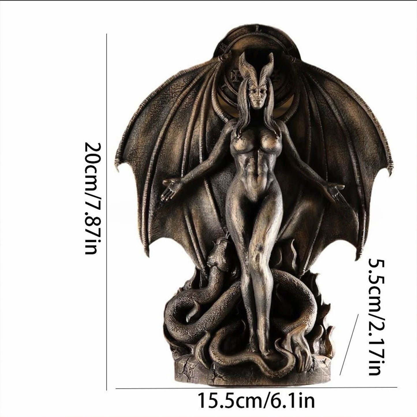 Lilith Inanna Goddess Statue - Gothic Resin Figurine, Halloween Home Decor V1199-DT-TB-SZ015
