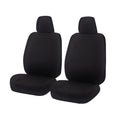 Seat Covers for ISUZU D-MAX 06/2012 - ON DUAL CAB CHASSIS UTILITY FRONT 2X BUCKETS BLACK ALL TERRAIN V121-ALTMDMX704