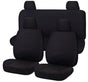 Seat Covers for NISSAN NAVARA D23 SERIES 3 NP300 11/2017 - 11/2020 DUAL CAB FR BLACK ALL TERRAIN V121-ALTMNAV1604