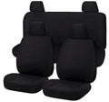 Seat Covers for NISSAN NAVARA D40 01/2006 - 02/2015 DUAL CAB UTILITY FR BLACK ALL TERRAIN V121-ALTMNAV204