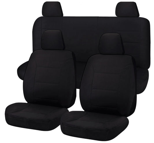 Seat Covers for NISSAN NAVARA D40 01/2006 - 02/2015 DUAL CAB UTILITY FR BLACK ALL TERRAIN V121-ALTMNAV204