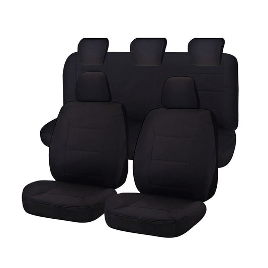 Seat Covers for MAZDA BT-50 B22P/Q-B32P/Q UP SERIES 10/2011 ? 08/2015 DUAL CAB FR BLACK CHALLENGER V121-CHTMBT0704