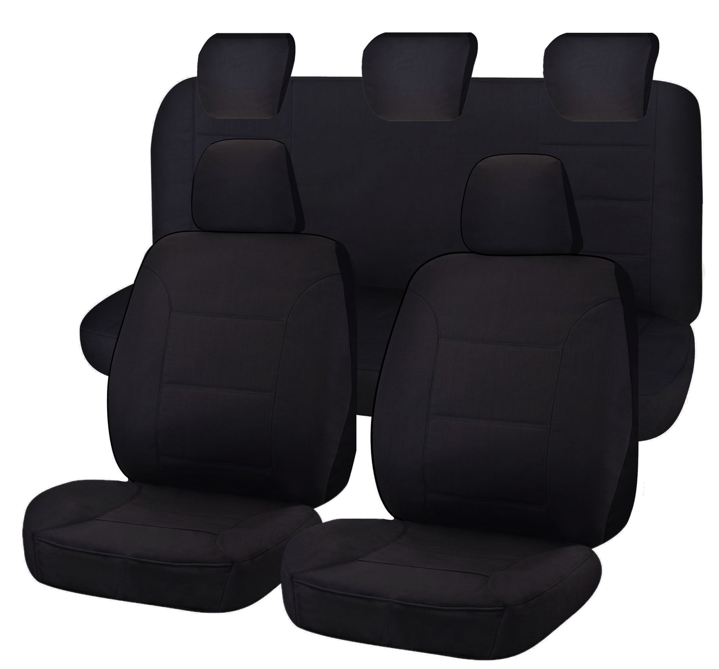 Seat Covers for MAZDA BT-50 FR UR 09/2015 - 06/2020 DUAL CAB FR BLACK CHALLENGER V121-CHTMBT1004