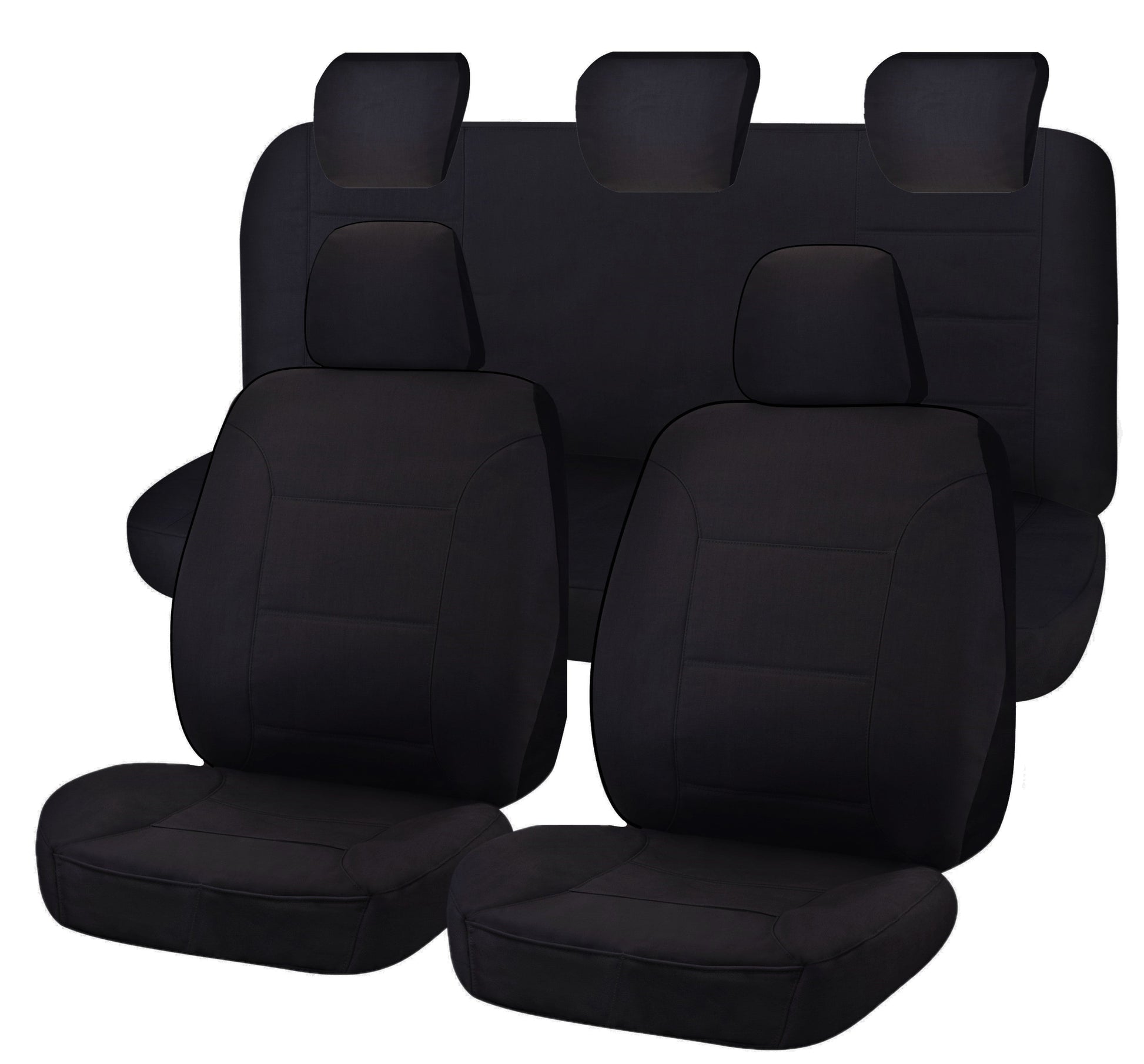 Seat Covers for MAZDA BT-50 FR UR 09/2015 - 06/2020 DUAL CAB FR BLACK CHALLENGER V121-CHTMBT1004