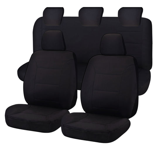 Seat Covers for MAZDA BT-50 FR UR 09/2015 - 06/2020 DUAL CAB FR BLACK CHALLENGER V121-CHTMBT1004