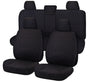 Seat Covers for TOYOTA HILUX 08/2015 - ON DUAL CAB UTILITY FR 40/60 SPLIT BASE WITH A/REST BLACK CHALLENGER V121-CHTMHIL1004