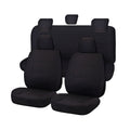 Seat Covers for TOYOTA HILUX SR - SR5 4X4 KUN26R - GGN25R 04/2005 - 06/2015 S DUAL CAB UTILITY FR BLACK V121-CHTMHIL704