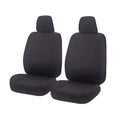 Seat Covers for TOYOTA LANDCRUISER 70 SERIES VDJ 05/2008 - ON SINGLE / DUAL CAB FRONT 2X BUCKETS CHARCOAL V121-CHTMLC308