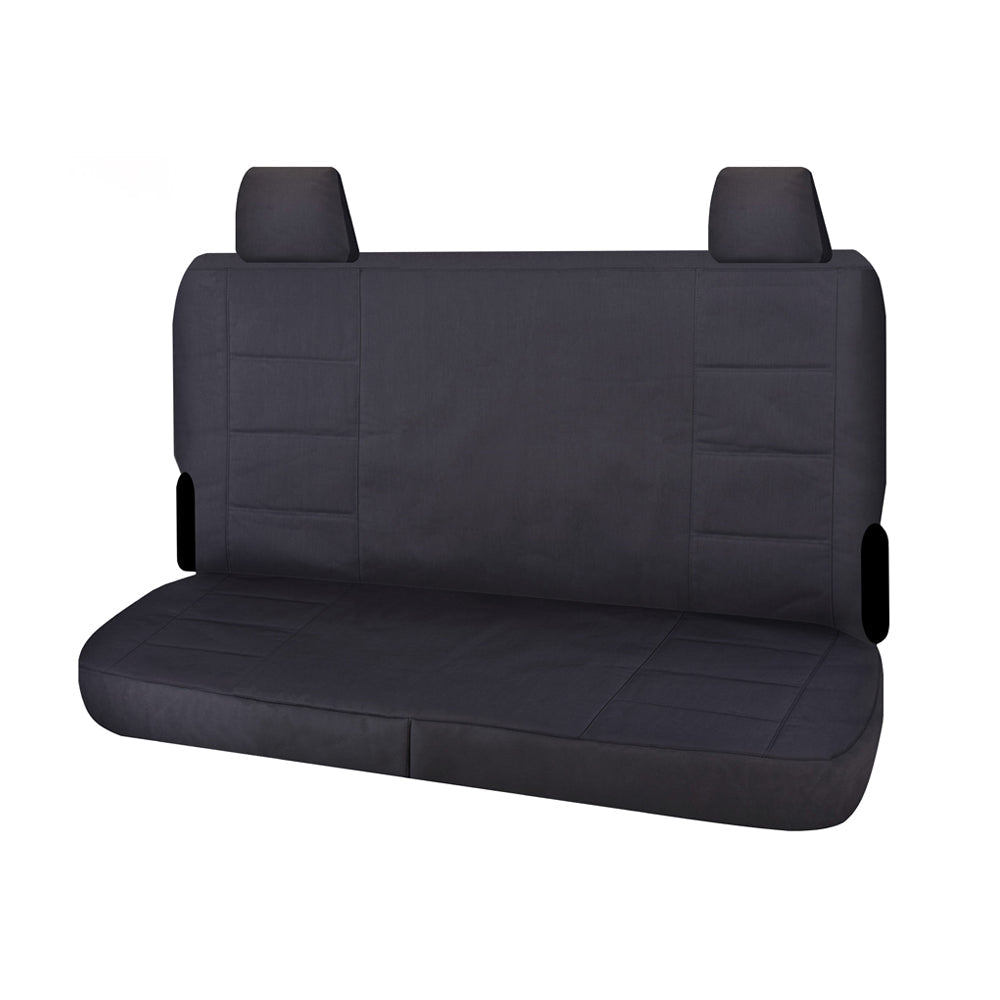 Seat Covers for TOYOTA LANDCRUISER 70 SERIES VDJ 05/2008 - ON DUAL CAB REAR BENCH CHARCOAL CHALLENGER V121-CHTMLC408