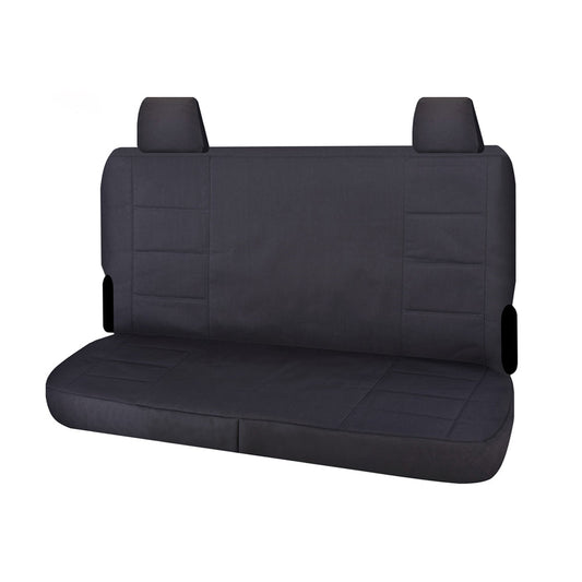 Seat Covers for TOYOTA LANDCRUISER 70 SERIES VDJ 05/2008 - ON DUAL CAB REAR BENCH CHARCOAL CHALLENGER V121-CHTMLC408