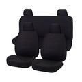 Seat Covers for NISSAN NAVARA D23 SERIES 3 NP300 11/2017 -11/ 2020 DUAL CAB FR BLACK CHALLENGER V121-CHTMNAV1604