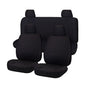 Seat Covers for NISSAN NAVARA D23 SERIES 3 NP300 11/2017 -11/ 2020 DUAL CAB FR BLACK CHALLENGER V121-CHTMNAV1604