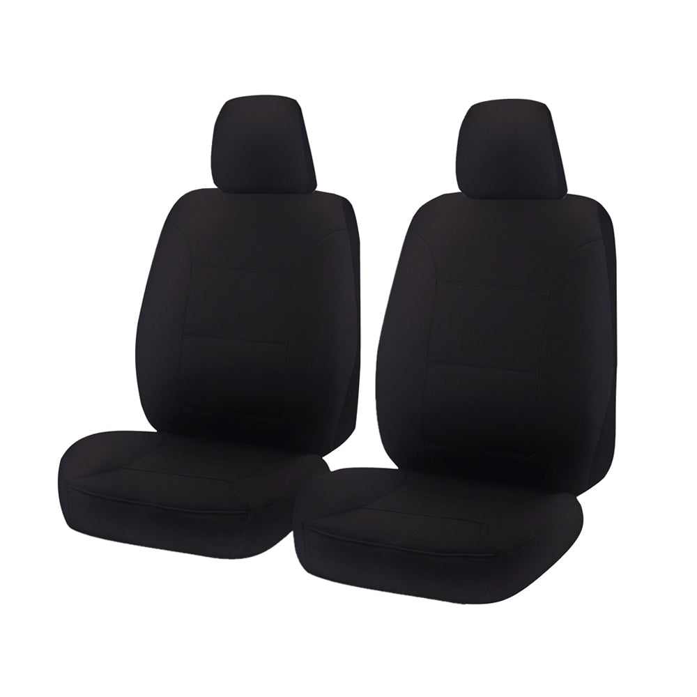 Seat Covers for FORD RANGER PX - PXII SERIES 10/2011 - ON SINGLE / SUPER / DUAL CAB FRONT 2 BUCKETS BLACK V121-CHTMRG0804