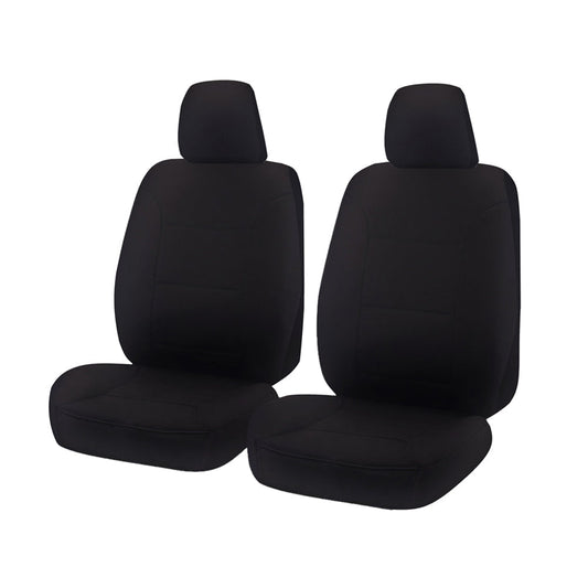 Seat Covers for FORD RANGER PX - PXII SERIES 10/2011 - ON SINGLE / SUPER / DUAL CAB FRONT 2 BUCKETS BLACK V121-CHTMRG0804