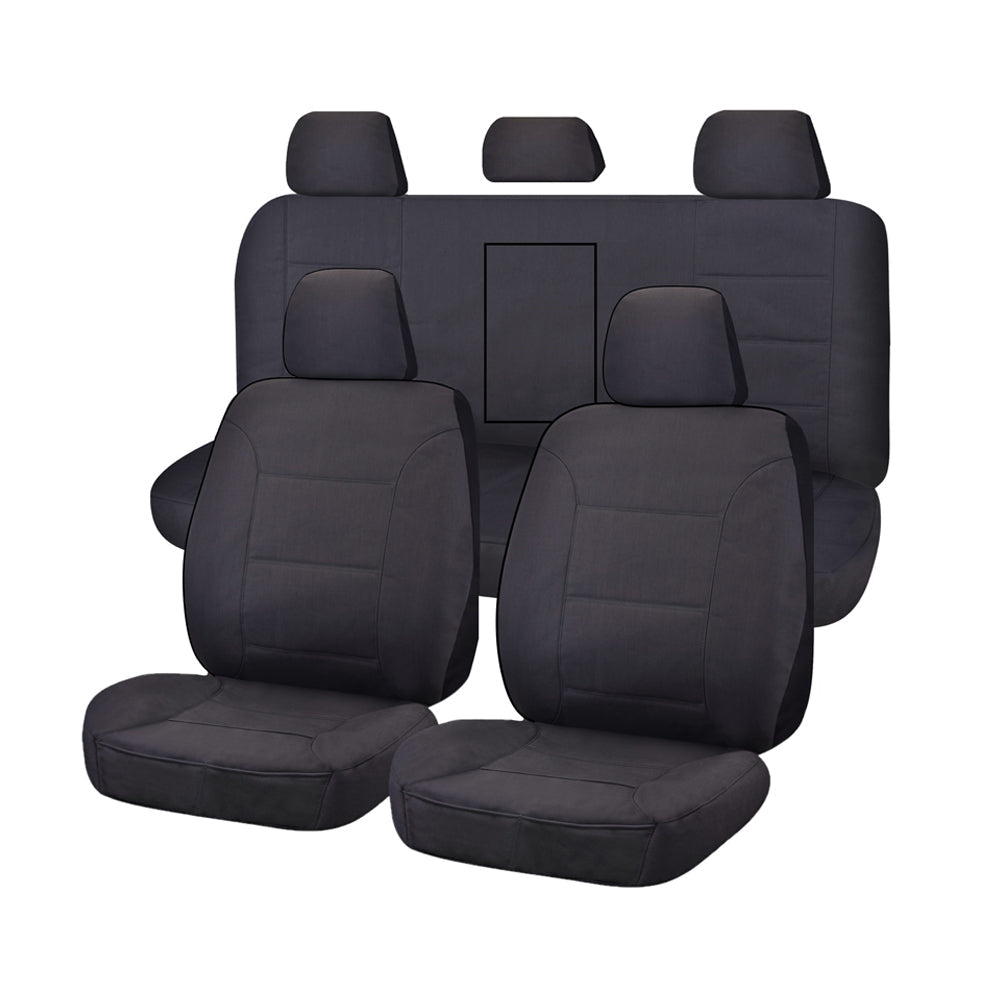 Seat Covers for MITSUBISHI TRITON FR ML-MN SERIES 06/2006 ? 2015 DUAL CAB UTILITY FR CHARCOAL CHALLENGER V121-CHTMTRI0708