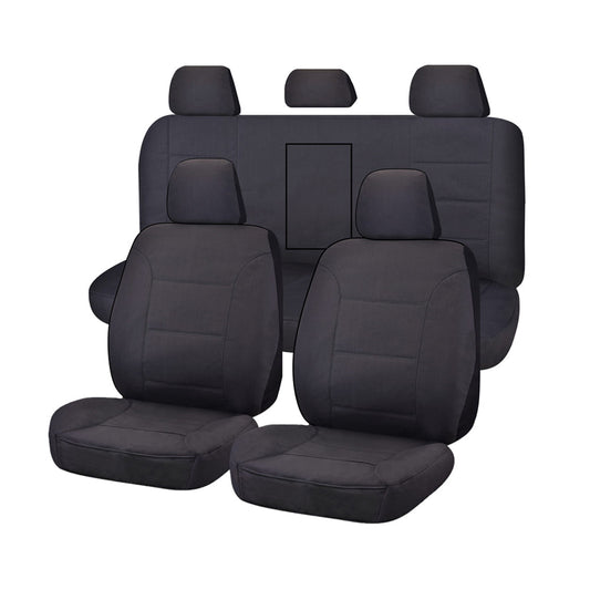 Seat Covers for MITSUBISHI TRITON FR ML-MN SERIES 06/2006 ? 2015 DUAL CAB UTILITY FR CHARCOAL CHALLENGER V121-CHTMTRI0708