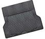 ALUMINIUM LOOK 1-Piece Boot Mat - BLACK [Rubber/Aluminium Look] V121-CMTBOOTBLK