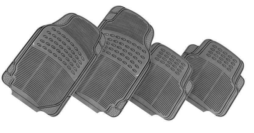 THUNDER 4-Piece Car Mat - GREY [Rubber] V121-CMTTHUNGRY