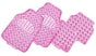 VENOM 4-Piece Car Mat - PINK [Rubber/Aluminium Look] V121-CMTVENOPINK