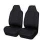 Universal Lavish Front Seat Covers Size 60/25 | Black/Blue Stitching V121-LAVA2503