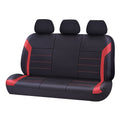 Universal Ultra Light Neoprene Rear Seat Covers Size 06/08H | Black/Red V121-NEO0608H05