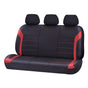 Universal Ultra Light Neoprene Rear Seat Covers Size 06/08H | Black/Red V121-NEO0608H05