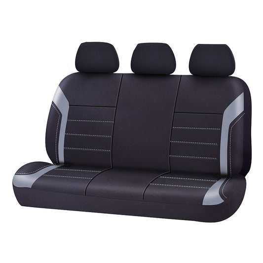 Universal Ultra Light Neoprene Rear Seat Covers Size 06/08H | Black/Grey V121-NEO0608H07
