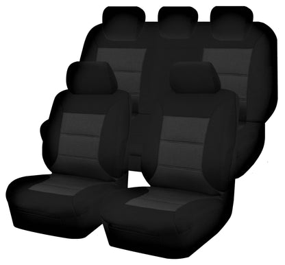 Seat Covers for MAZDA BT-50 B22P/Q-B32P/Q UP SERIES 10/2011 ? 08/2015 DUAL CAB FR BLACK PREMIUM V121-PMTMBT0704