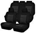 Seat Covers for TOYOTA COROLLA ZRE182R 10/2012 - 05/2018 5 DOOR HATCH FR BLACK PREMIUM V121-PMTMCORH304