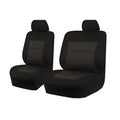 Seat Covers for ISUZU D-MAX 06/2012 - 2016 SINGLE CAB CHASSIS UTILITY FRONT BUCKET + _ BENCH BLACK PREMIUM V121-PMTMDMX504