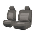 Seat Covers for TOYOTA LANDCRUISER 70 SERIES VDJ 05/2007 - ON SINGLE / DUAL CAB FRONT BUCKET + _ BENCH GREY V121-PMTMLC207