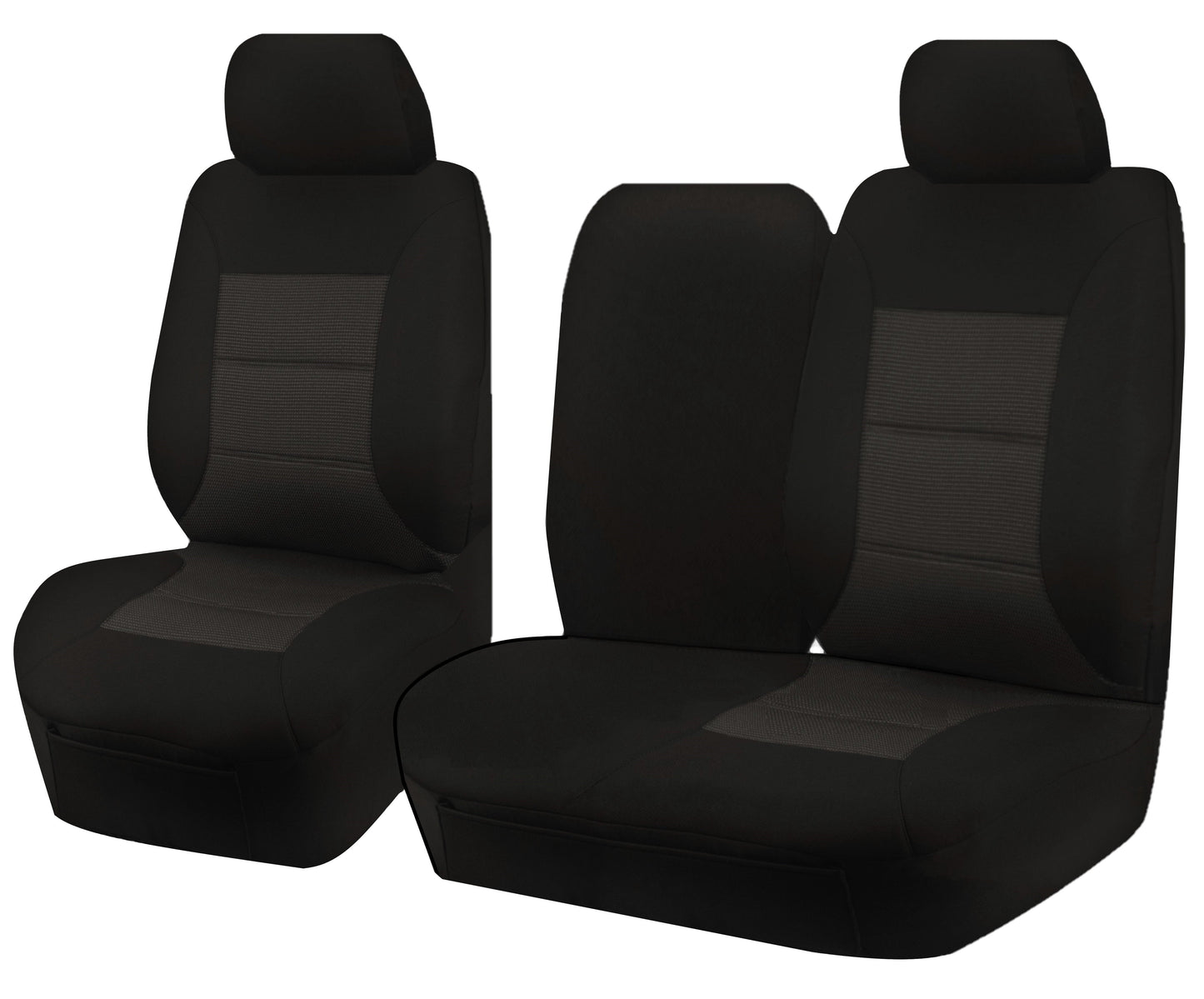 Seat Covers for TOYOTA LANDCRUISER 100 SERIES 1998 - 2015 STANDARD HZJ-FZJ105R FRONT BUCKET + _ BENCH WITH V121-PMTMLC504