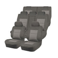 Seat Covers for MITSUBISHI OUTLANDER ZJ.ZK.ZL SERIES 11/2012 - 07/2021 4X4 SUV/WAGON 7 SEATERS FMR GREY V121-PMTMOUT407