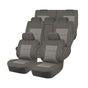 Seat Covers for MITSUBISHI OUTLANDER ZJ.ZK.ZL SERIES 11/2012 - 07/2021 4X4 SUV/WAGON 7 SEATERS FMR GREY V121-PMTMOUT407