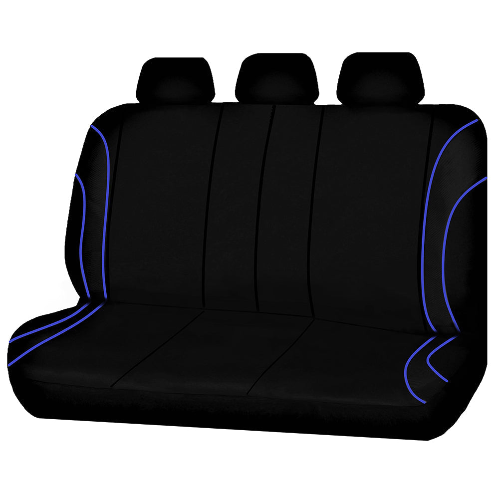 Universal Strident Rear Seat Covers Size 06/08S | Blue Piping V121-STR0608S03