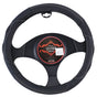 Nevada Steering Wheel Cover - Black/White [Leather] V121-SWCNEVAWHI
