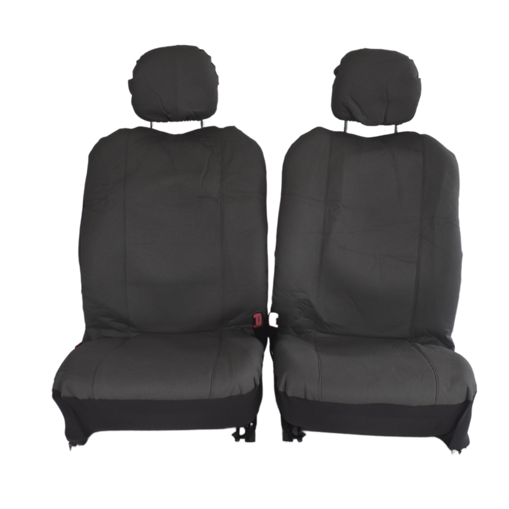 Challenger Canvas Seat Covers - For Mitsubishi Triton Dual Cab (2006-2020) V121-TMDTRIT06CHALGRY