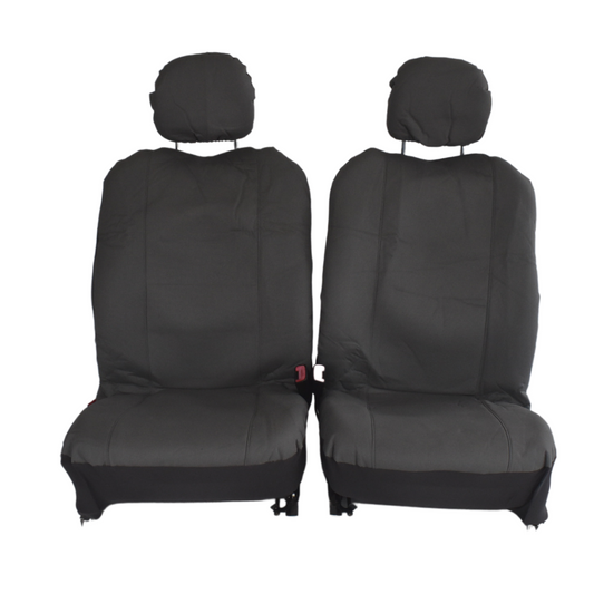 Challenger Canvas Seat Covers - For Mitsubishi Triton Dual Cab (2006-2020) V121-TMDTRIT06CHALGRY