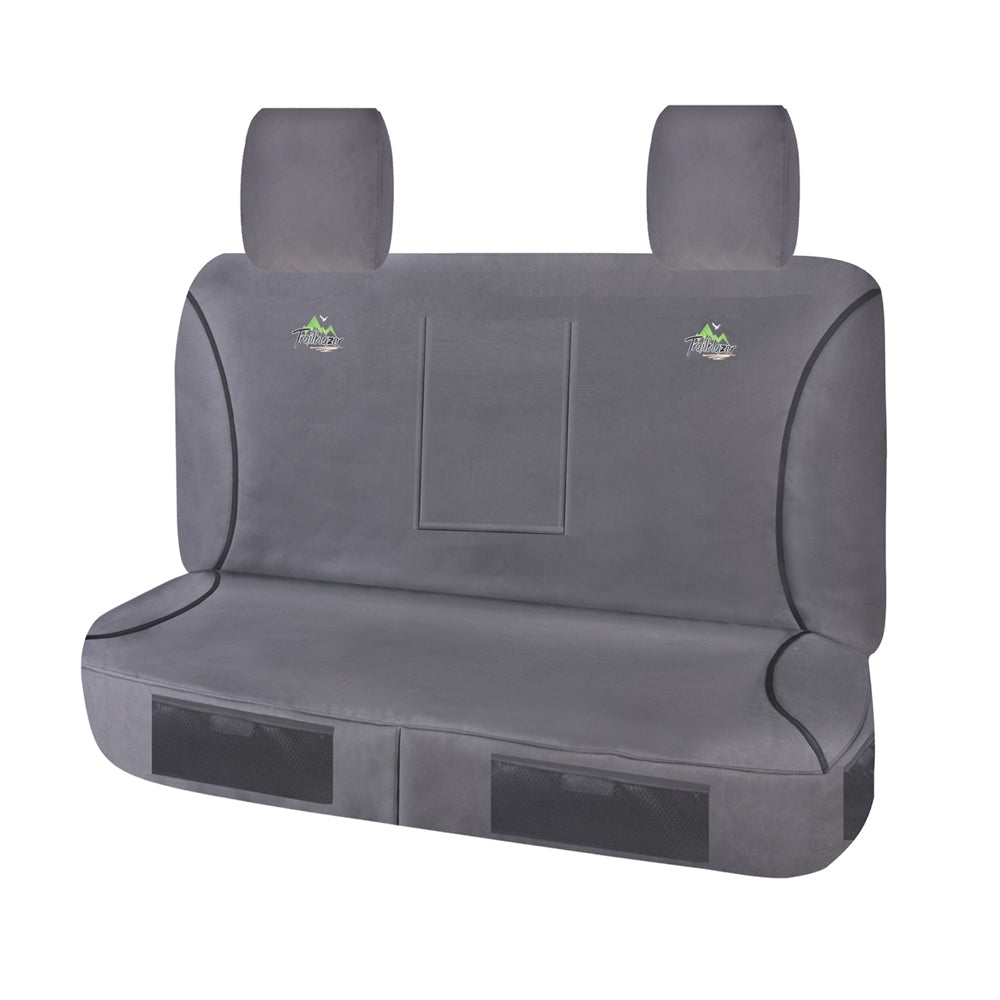 Seat Covers for MAZDA BT50 B32P SERIES 11/2006 ? 11/2011 DUAL CAB CHASSISC REAR BENCH WITH A/REST CHARCOAL V121-TRTMBT0508