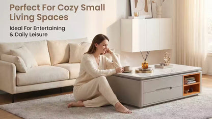 Chinese Light Luxury Minimalist 12mm Sintered Stone Coffee Table V1213-002