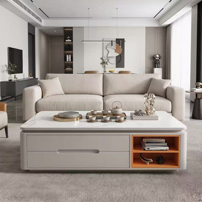 Chinese Light Luxury Minimalist 12mm Sintered Stone Coffee Table V1213-003