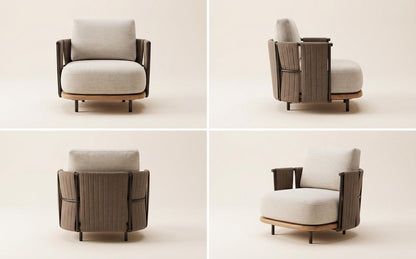 Woven Armrest Single Outdoor Sofa V1213-131