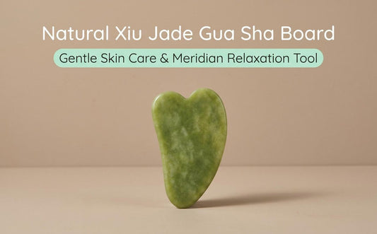 Natural Xiuyu Jade Heart-Shaped Gua Sha Board(10 pieces) V1213-141