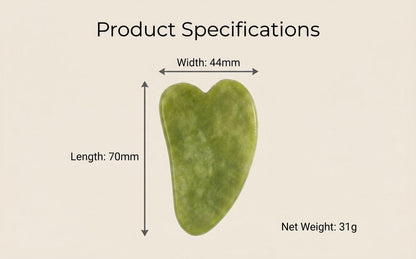 Natural Xiuyu Jade Heart-Shaped Gua Sha Board(10 pieces) V1213-141