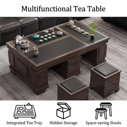 1.2m New Chinese Style Walnut Kung Fu Tea Table V1213-912